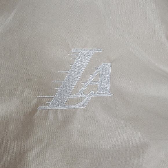 CLSC Mens Sucks to Suck Varsity Script Jacket 'LA' Beige Sz M NWT (685) - Picture 3 of 9